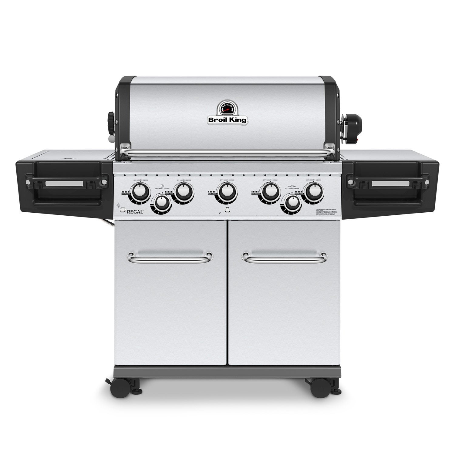 BK-RegalS590ProIR-A-06-20_cb66dd5d-a63b-4525-bc1d-476d4322541a Broil King Regal S 590 PRO IR 5-Burner Propane Gas Grill With Rotisserie & Infrared Side Burner - Stainless Steel - 958944 - Image 1