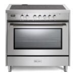 Verona VPRFSEE365SS 36 inch Prima Series Freestanding Electric Range with 5 Elements, 5 cu. ft. Oven Capacity, Digital Clock, Timer in Stainless Steel