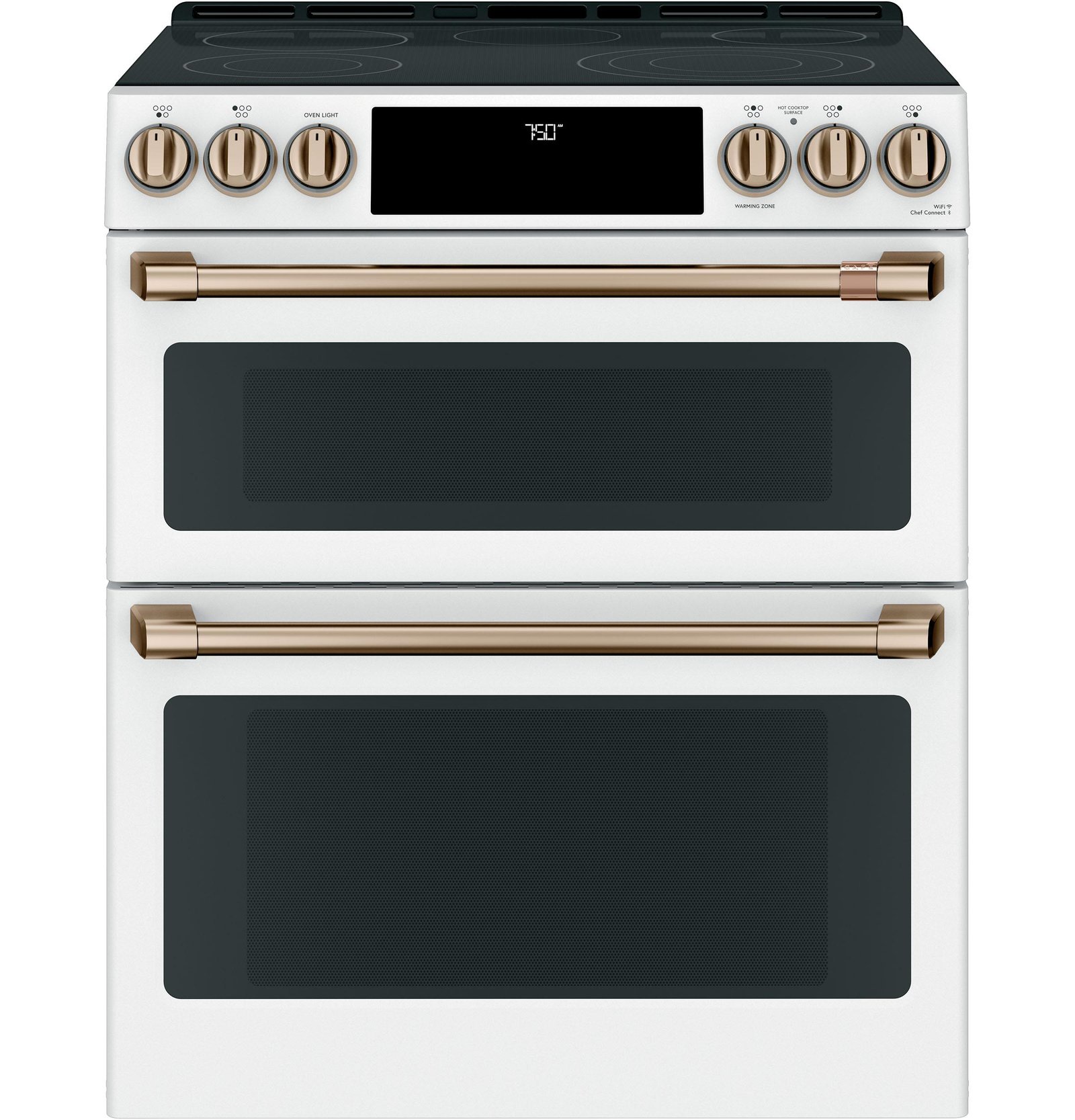 frcdobtgppcp Café™ 30" Smart Slide-In, Front-Control, Radiant and Convection Double-Oven Range - Image 1