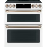 Café™ 30" Smart Slide-In, Front-Control, Induction and Convection Double-Oven Range