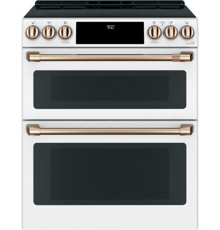 Café™ 30" Smart Slide-In, Front-Control, Induction and Convection Double-Oven Range